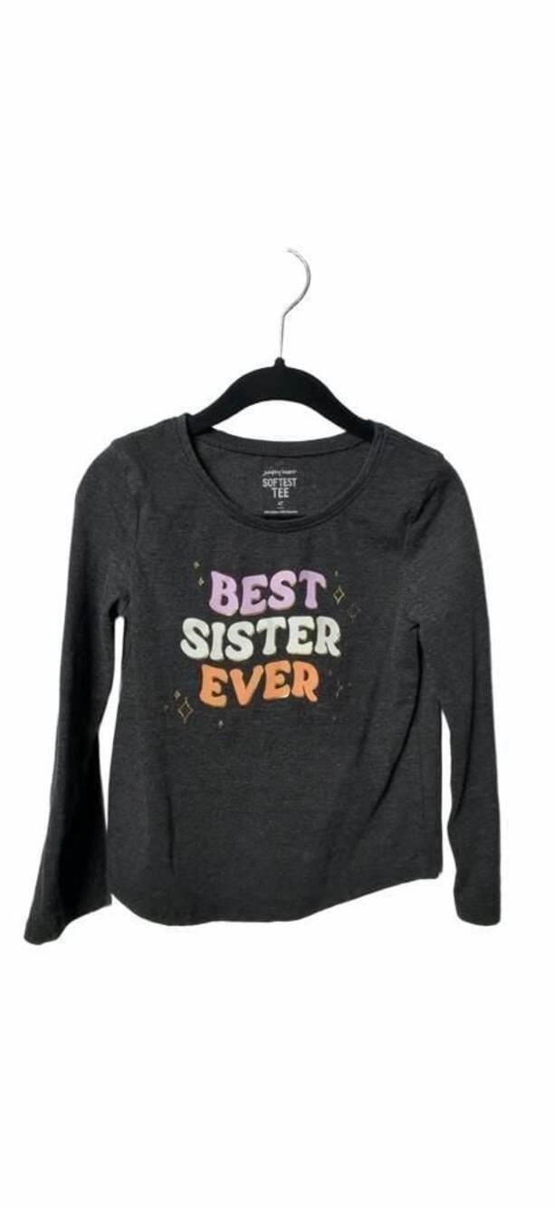 Jumping Beans Softest Tee Best Sister Ever Long-Sleeve Shirt Size 4T_K41